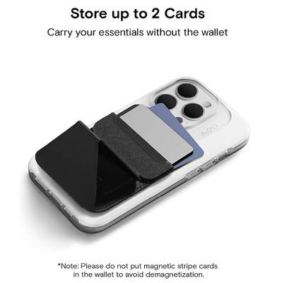 Magnetna denarnica "MOFT Leather Wallet" za iPhone s tehnologijo MagSafe – Črna