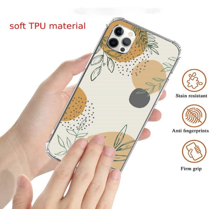 Silikonski ovitek "Green Leaf" za iPhone 14 Pro Max – Infostyle