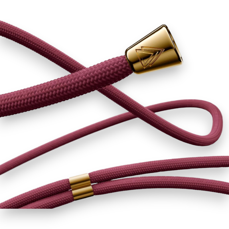 Ovitek z vrvico "NECKLACY premium chain" + zaščita za kamero za iPhone 15