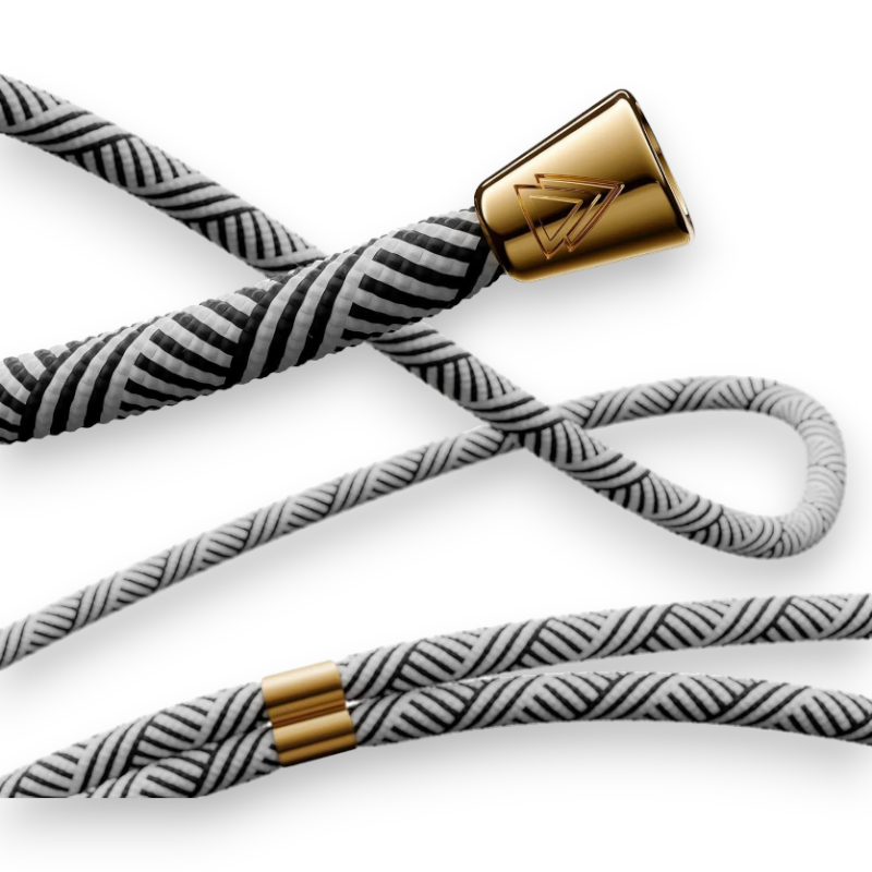 Ovitek z vrvico "NECKLACY premium chain" + zaščita za kamero za iPhone 14 Pro Max