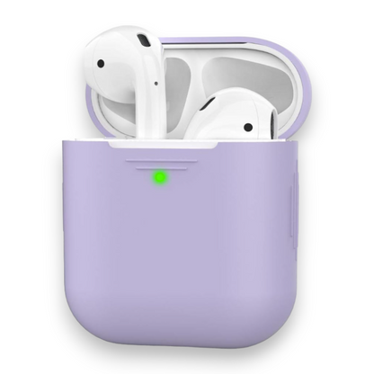 Silikonski ovitek za slušalke "Skin" za AirPods 2/1 (2019) – Ahastyle – Pastelno vijolična