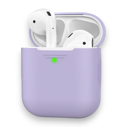Silikonski ovitek za slušalke "Skin" za AirPods 2/1 (2019) – Ahastyle – Pastelno vijolična