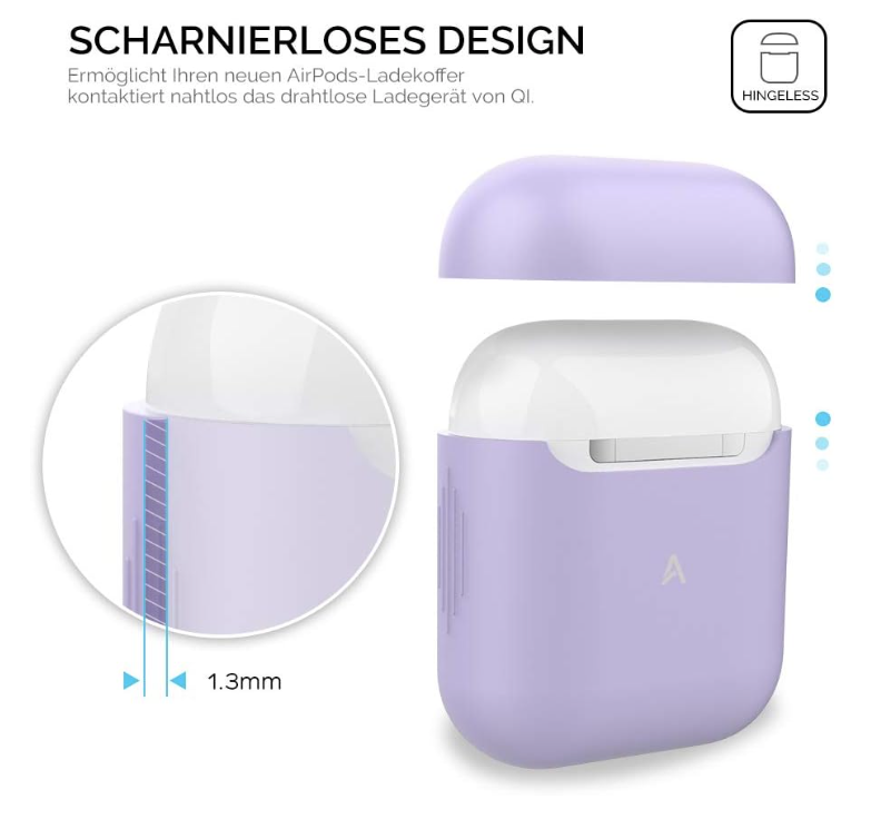 Silikonski ovitek za slušalke "Skin" za AirPods 2/1 (2019) – Ahastyle