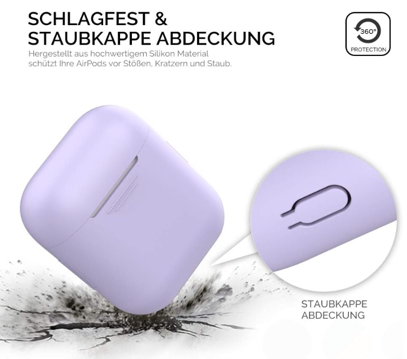 Silikonski ovitek za slušalke "Skin" za AirPods 2/1 (2019) – Ahastyle