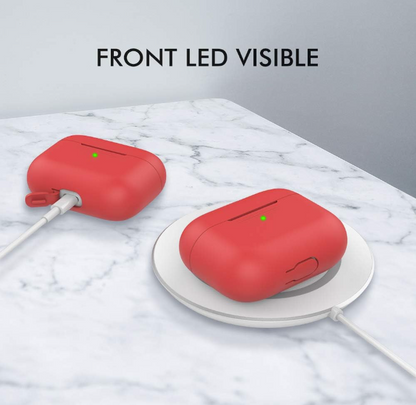 Silikonski ovitek za slušalke "Skin" za AirPods Pro (2019) – Ahastyle – Črna