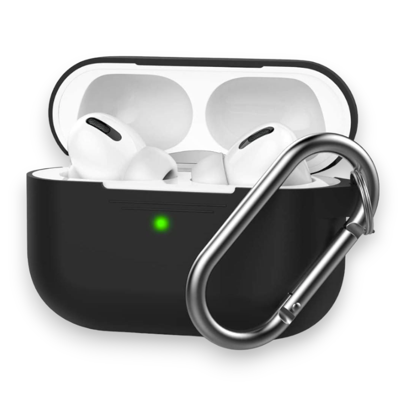 Silikonski ovitek za slušalke "Skin" s karabinom za AirPods Pro – Ahastyle
