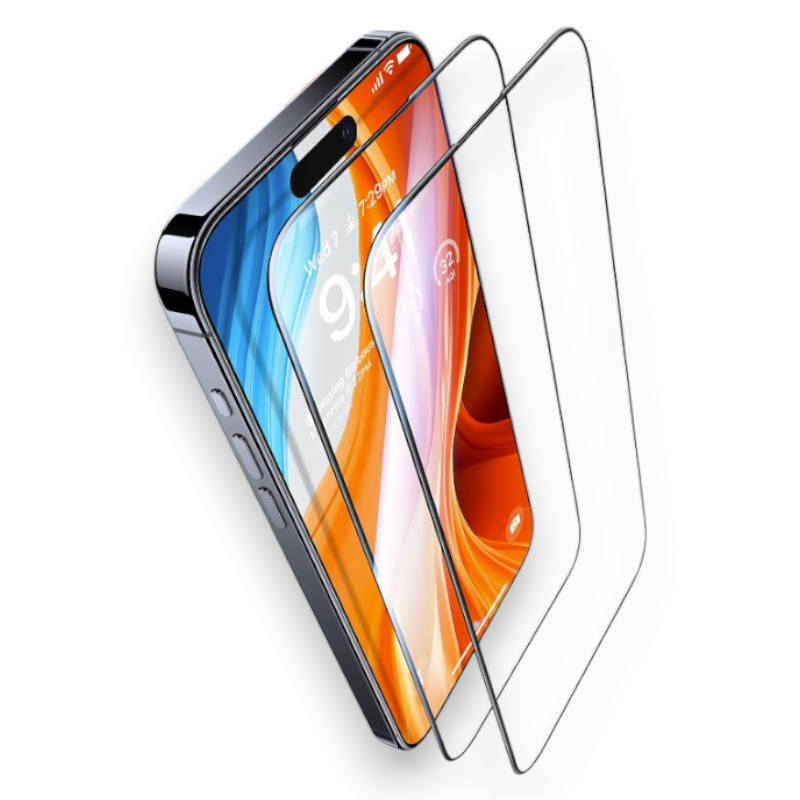 Zaščitno steklo "Wsky" za iPhone 15 Pro Max (2 kosa) – Infostyle