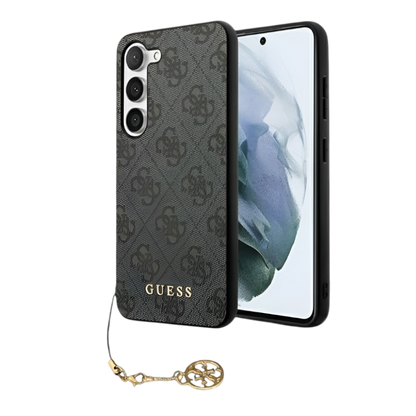 Guess Ovitek 4G Metal Gold Logo za Samsung A35 (GUOHCSA35G4GFGR) – Črna / Umetno usnje + TPU silikon