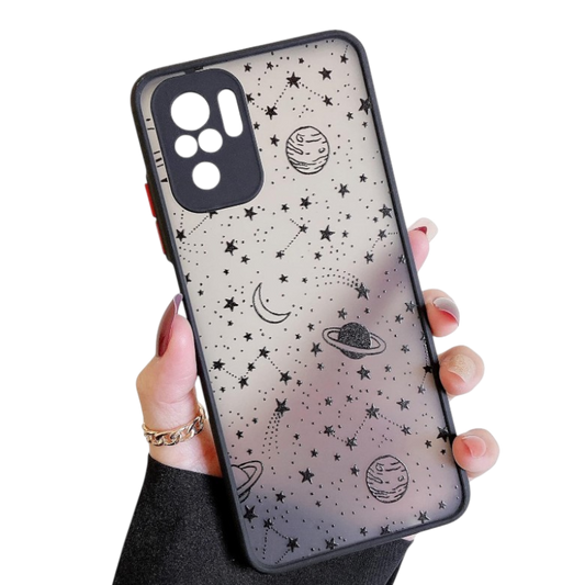 Ovitek za telefon "Black Sky" Xiaomi Redmi Note 10/10S – Infostyle – Črna
