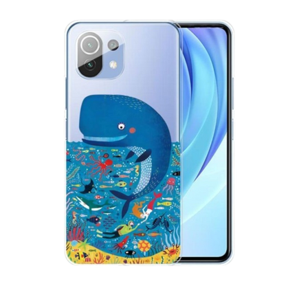 Ovitek za telefon "Whales" Xiaomi Mi 11 Lite – Infostyle – Prozorna