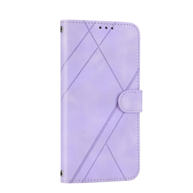 Preklopna torbica "Lines" Xiaomi Redmi Note 12 Pro – Infostyle – Vijolična