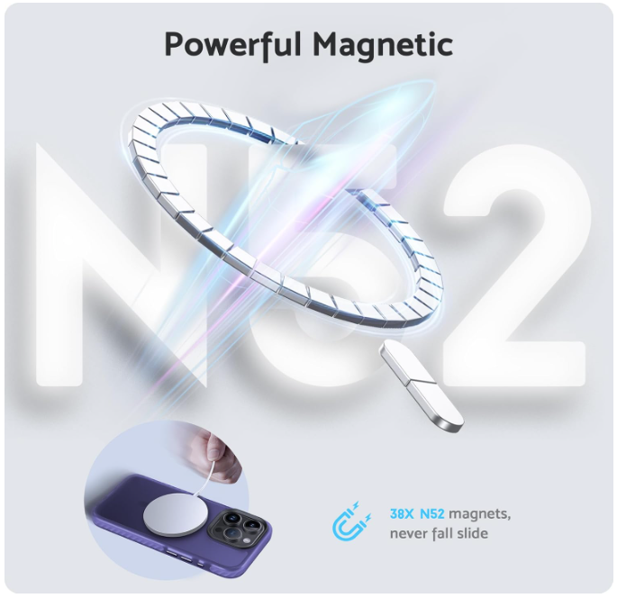 Ovitek "Magnetic Translucent" za iPhone 15 Pro Max – DASFOND