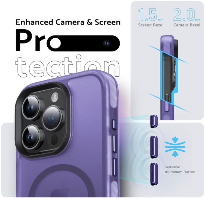 Ovitek "Magnetic Translucent" za iPhone 15 Pro Max – DASFOND