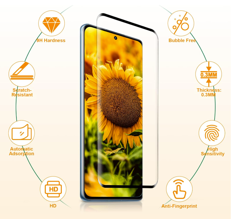 Zaščitno steklo "Classic Black" za Xiaomi Mi 12/Mi 12X (2 kosa) – Infostyle