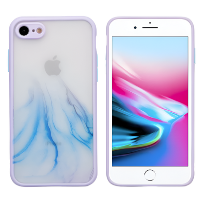 Ovitek "Marble" za iPhone 7 Plus/ 8 Plus – Infostyle – Vijolična / PC + TPU silikon
