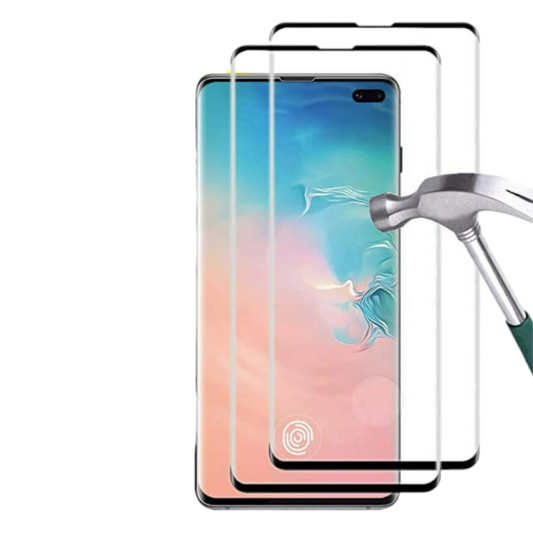 Zaščitno steklo "Classic Black" za Samsung Galaxy S10 Plus (2 kosa) – Infostyle
