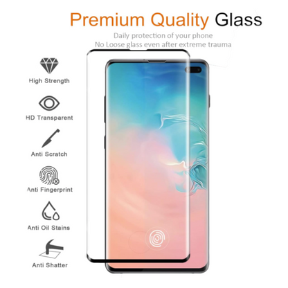 Zaščitno steklo "Classic Black" za Samsung Galaxy S10 Plus (2 kosa) – Infostyle