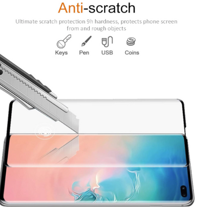 Zaščitno steklo "Classic Black" za Samsung Galaxy S10 Plus (2 kosa) – Infostyle