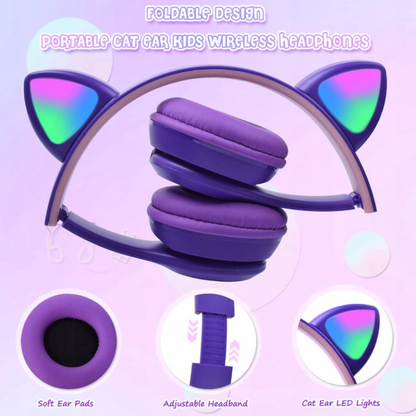 Naglavne brezžične slušalke "Cat Ears P47M" – Infostyle