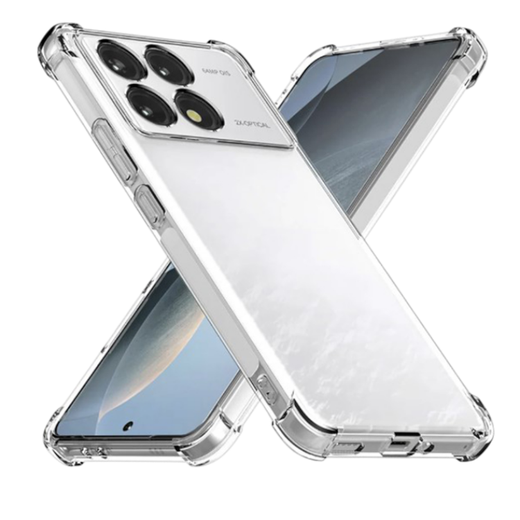 Ovitek za telefon "Antischock" za Xiaomi Poco F6 Pro, prozoren – Infostyle – Prozorna / TPU