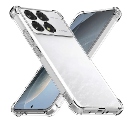 Ovitek za telefon "Antischock" za Xiaomi Poco F6 Pro, prozoren – Infostyle – Prozorna / TPU