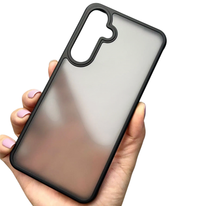 Ovitek za telefon ''Foluu Hard'' za Samsung Galaxy S23 Fe, prozorna-črna
