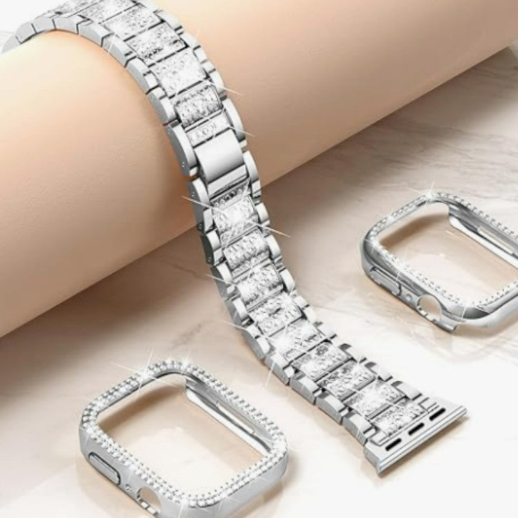 Pašček in ovitek ''Glitter'' za Apple Watch Series SE 2, SE 6/5/4, 44mm – Infostyle