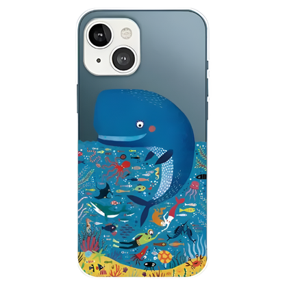 Ovitek za telefon ''Whales'' iPhone 14 Plus – Infostyle – Prozorna / TPU silikon