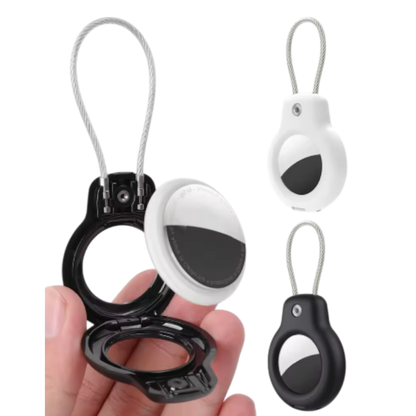 Zaščitni etui obesek za AirTag (2kosa), črna in bela – Infostyle
