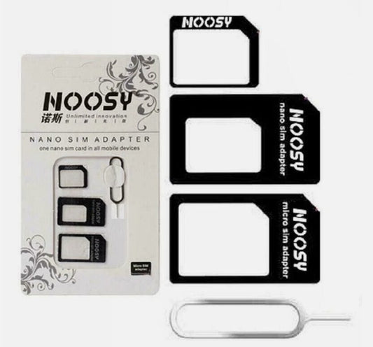 Global SIM Adapter komplet 4-v-1 – Nano, Micro in Standard SIM adapterji + SIM igla | univerzalna rešitev za vse telefon