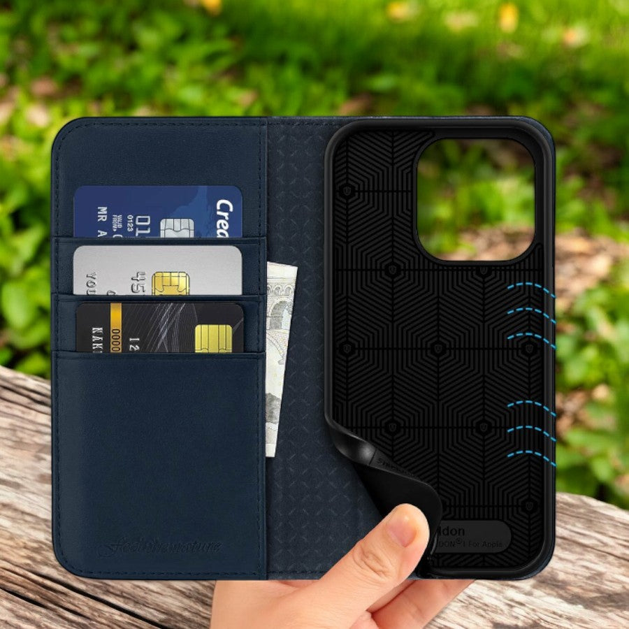 Preklopna torbica "SHIELDON " za iPhone 14 Pro – Vennus