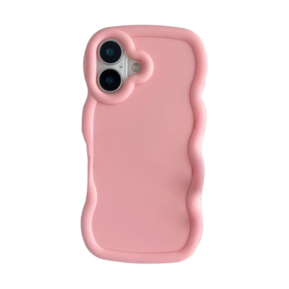 Ovitek "Wave" za iPhone 16 – Infostyle – Roza