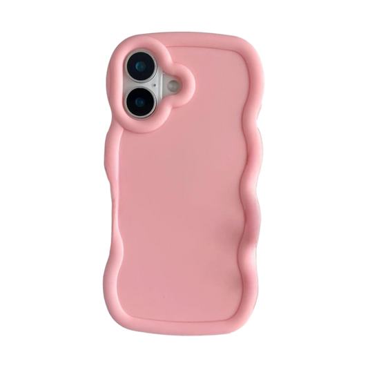 Ovitek "Wave" za iPhone 16 – Infostyle – Roza