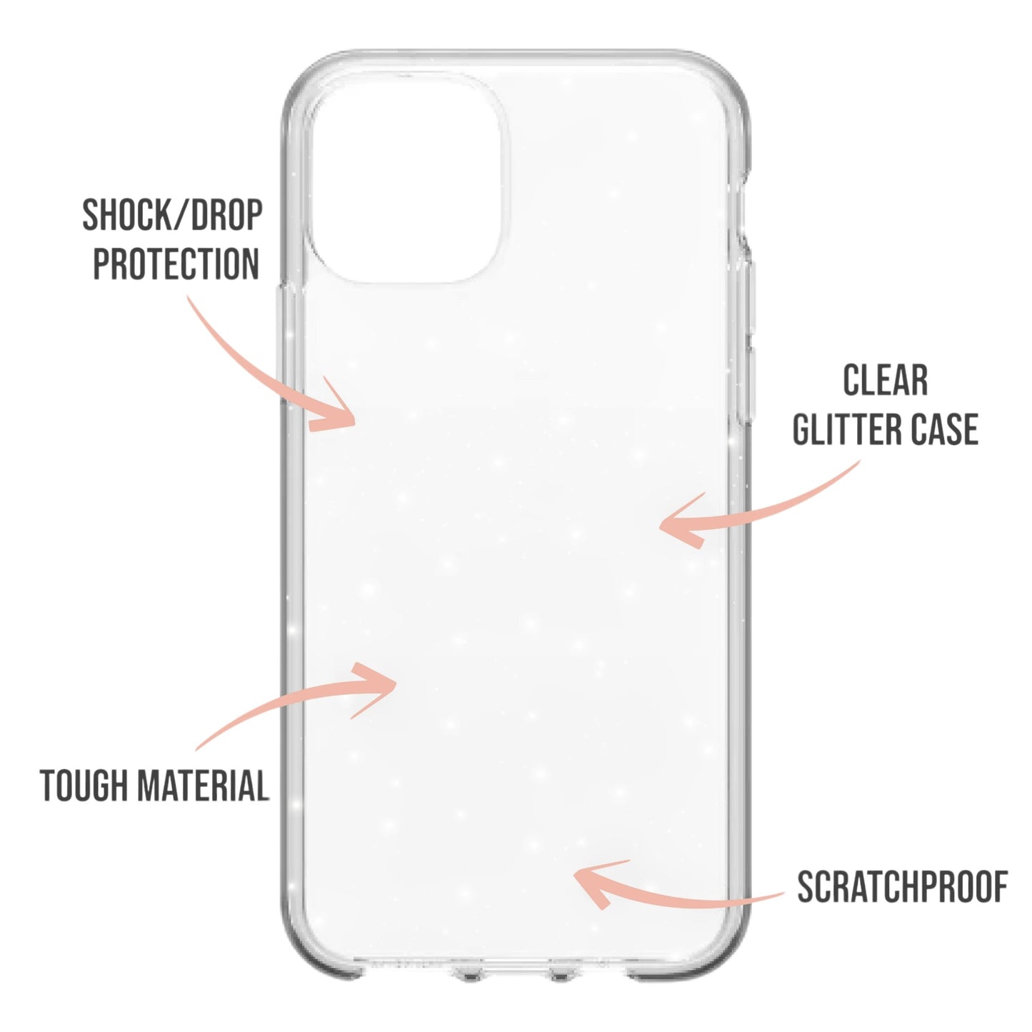Ovitek za telefon "Glitter" za iPhone 15 – Infostyle