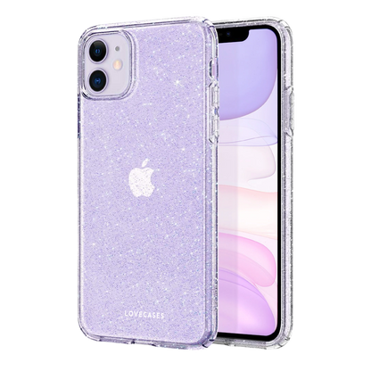 Ovitek za telefon "Glitter" za iPhone 15 – Infostyle – Prozorna / TPU silikon