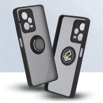 Ovitek za telefon "Glinth" za Xiaomi Redmi Note 12 Pro Plus – Techsuit – Črna / PC + TPU silikon