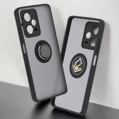 Ovitek za telefon "Glinth" za Xiaomi Redmi Note 12 Pro – Techsuit – Črna / PC + TPU silikon