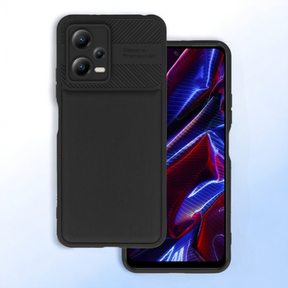 Silikonski ovitek "Camera Protected" za Xiaomi Poco X5 - črna – Infostyle – Črna / TPU silikon