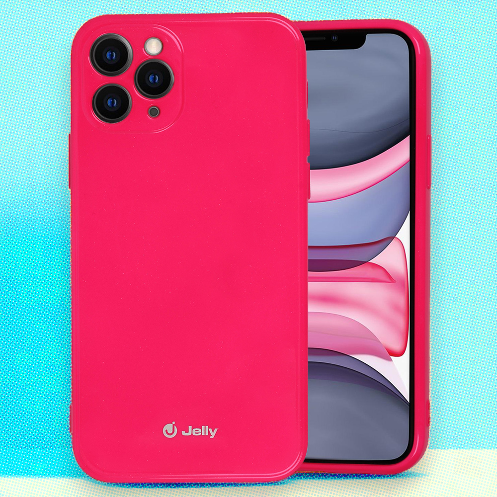 Silikonski ovitek "Jelly" za iPhone 14 – Svetlo roza / TPU silikon