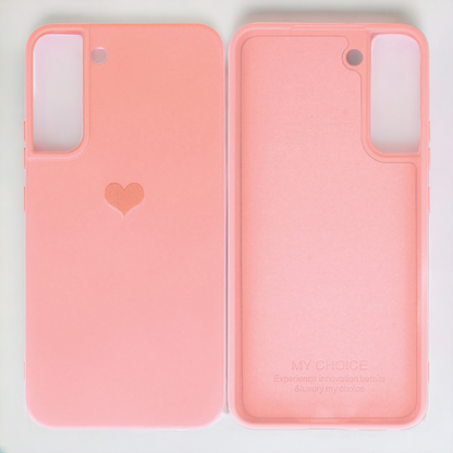 Silikonski ovitek "Heart" za Samsung Galaxy S22 Plus - Roza – Vennus