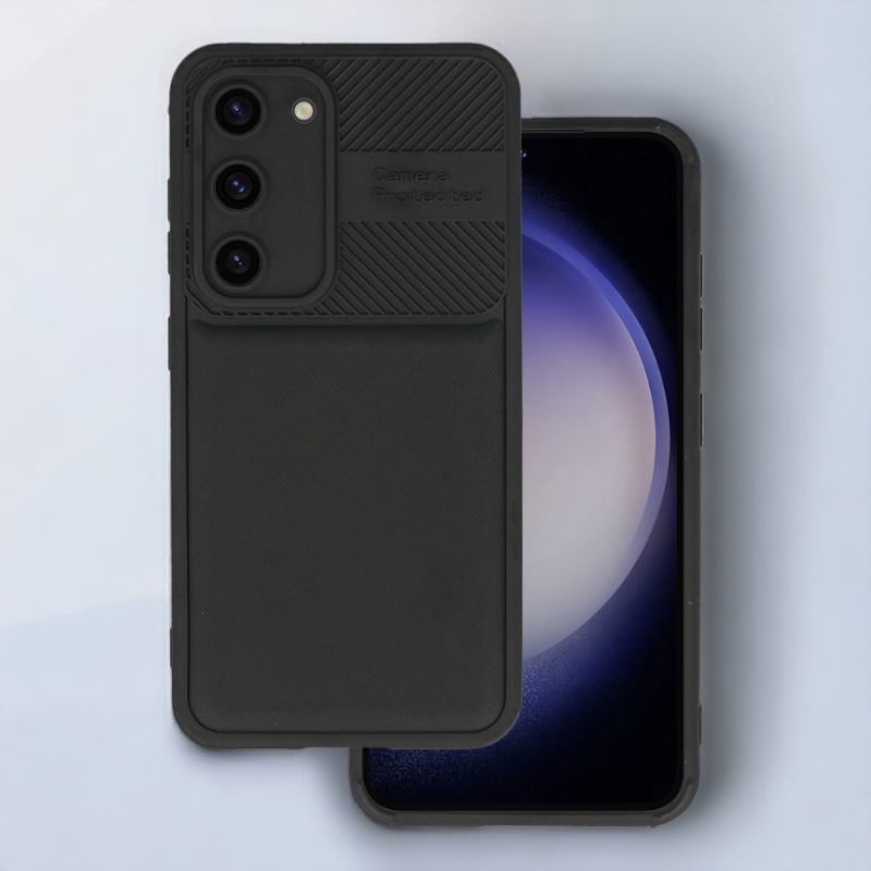 Silikonski ovitek "Camera Protected" za Samsung Galaxy S23 - črna – Infostyle – Črna / TPU silikon