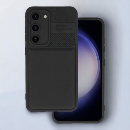 Silikonski ovitek "Camera Protected" za Samsung Galaxy S23 - črna – Infostyle – Črna / TPU silikon