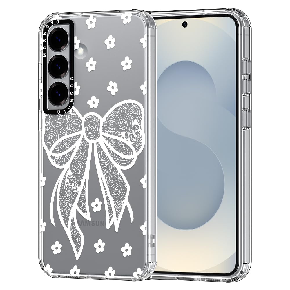 Ovitek MOSNOVO za Samsung Galaxy S25 Plus - Lacey Bow: MOSNOVO ovitek Samsung Galaxy S25 Plus Lacey Bow
