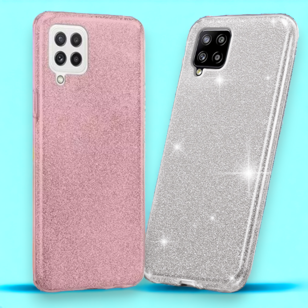 Silikonski ovitek "Shining" za Samsung Galaxy A22 4G – Infostyle – Srebrna / Silikon