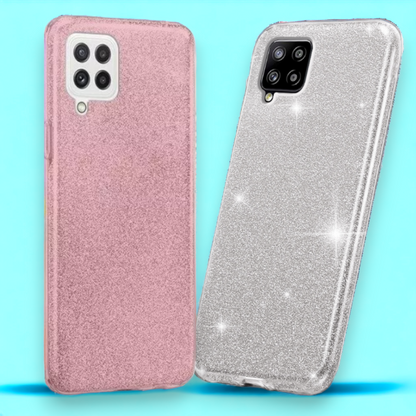 Silikonski ovitek "Shining" za Samsung Galaxy A22 4G – Infostyle – Srebrna / Silikon