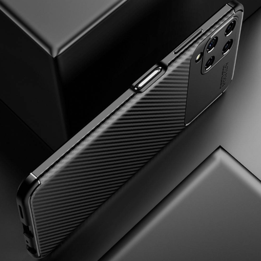 Ovitek "Vennus Carbon Elite" za Samsung Galaxy M22 4G - črna