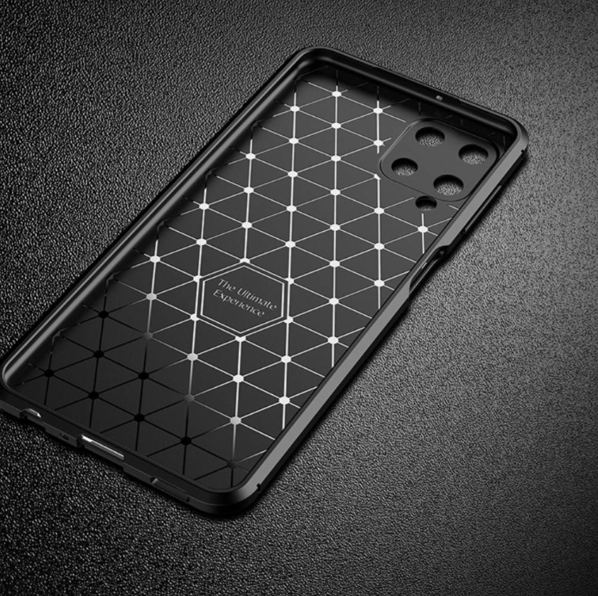 Ovitek "Vennus Carbon Elite" za Samsung Galaxy A22 4G - črna