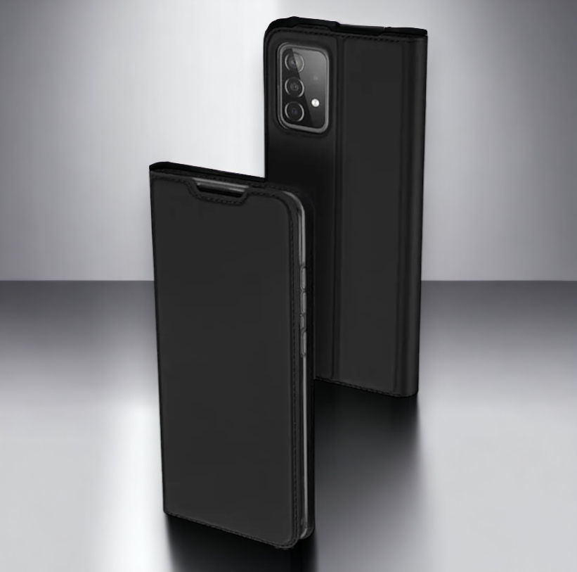 Premium preklopna torbica "SKIN Pro" za Samsung Galaxy A73 5G - Črna – Dux Ducis – Črna / Umetno usnje + TPU silikon