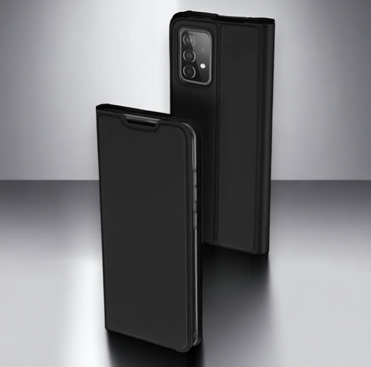 Premium preklopna torbica "SKIN Pro" za Samsung Galaxy A73 5G - Črna – Dux Ducis – Črna / Umetno usnje + TPU silikon