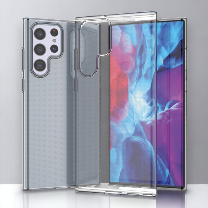 Silikonski ovitek za Samsung Galaxy S22 Ultra (2mm) - Prozorna – Infostyle – Prozorna / Silikon